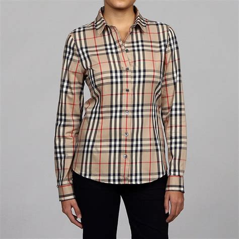 burberry heren blouse|Burberry plaid shirt women's.